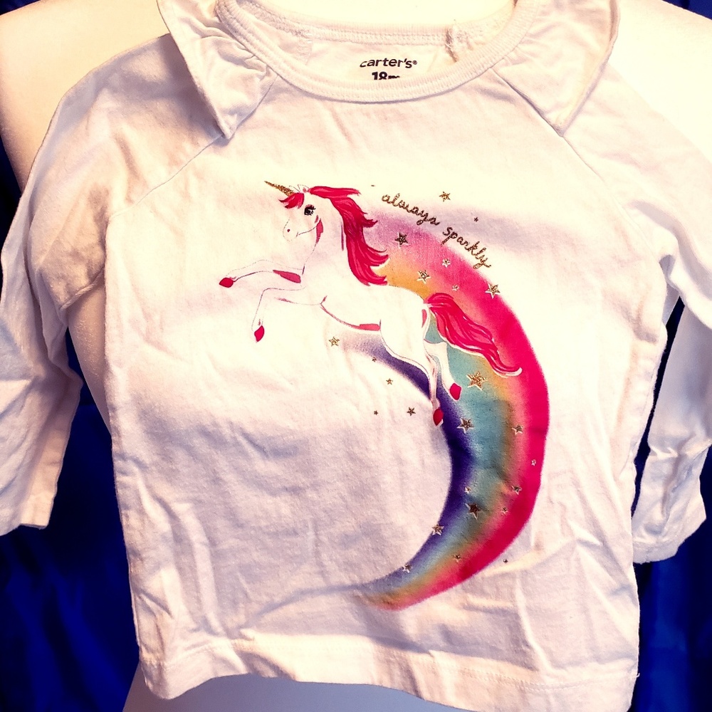 Always Sparkly Unicorn Shirt - Carter's Girls 18m
